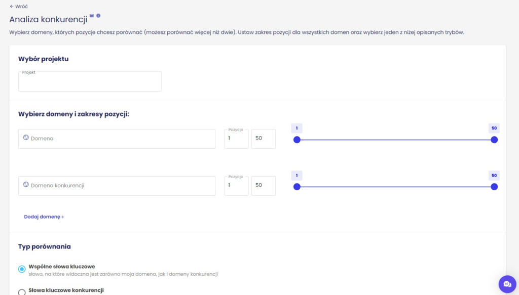 Analiza konkurencji w Senuto